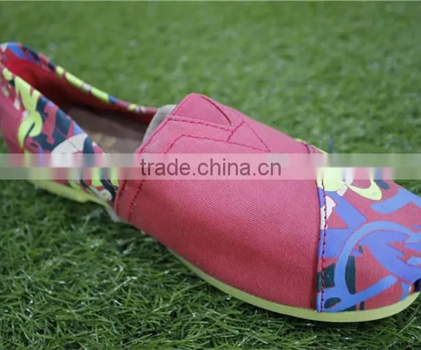 The Letter Printing Leisure Canvas Stock Shoes photo-4