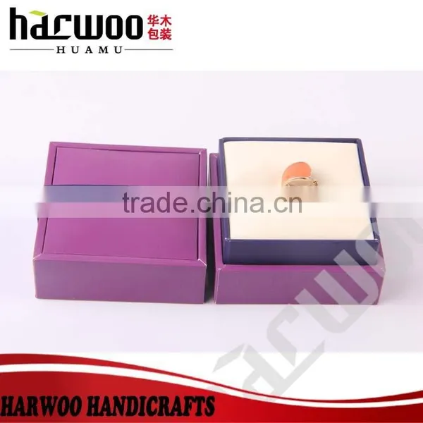 Classical Leatherette Paper Ring Box Custom Leather Jewelry Box Wholesale photo-2