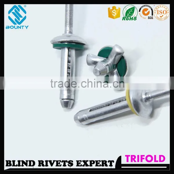 HIGH QUALITY FACTORY ALUMINUM TRI-FOLD RIVETS FOR GLASS CURTAIN WALL photo-2