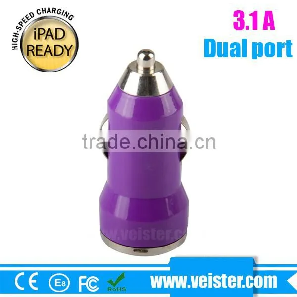 Speed Charge 5V 2.1A&1a Dual Port Usb Car Charger Power Adapter for Android Phones photo-2