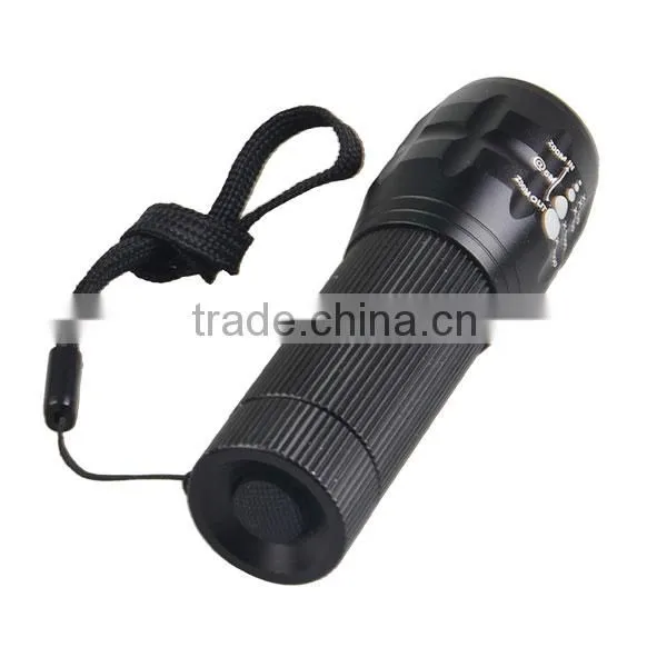 Q5 LED Torch Light Focus Zoom Lamp Mini 300 Lumen Flashlight With AAA Battery photo-4