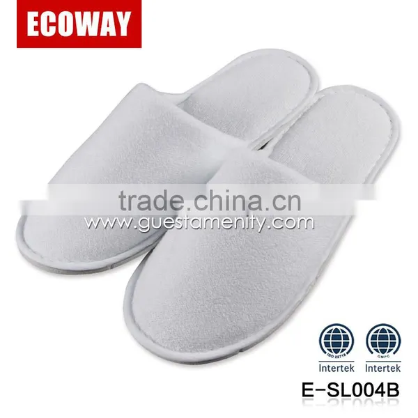 Custom Logo Hotel Disposable Slippers Wholesale Terry Cloth Slipper