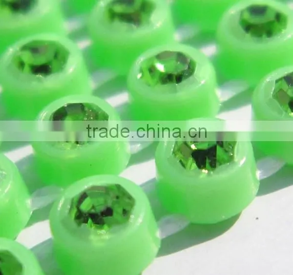 SS8 Neon ab Rhinestone Banding , Decoration Rhinestone Trimming,cabochon,jewelry Accessories,plastic Rhinestone Banding photo-2