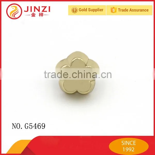 High Quality Clothing Accessories Flower Shaped Custom Metal Button Fastener photo-3