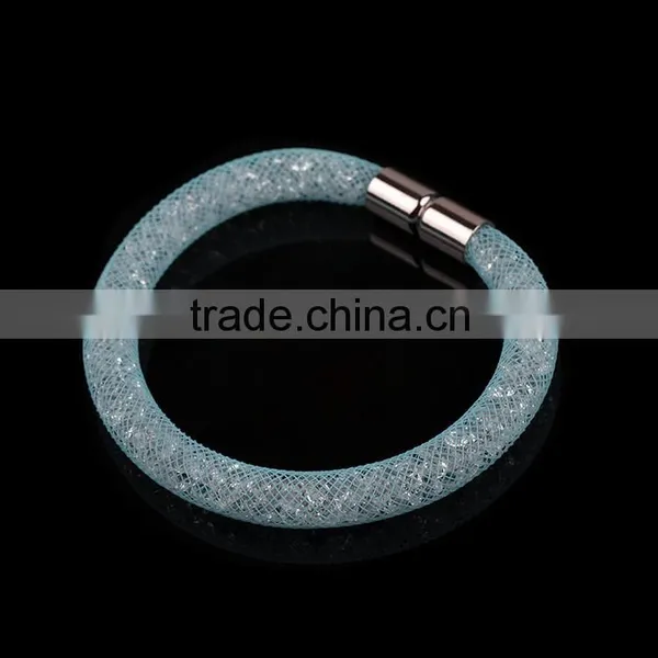 2015 New Design High Good Quality Mesh Stardust Magnetic Bracelet for Women photo-2