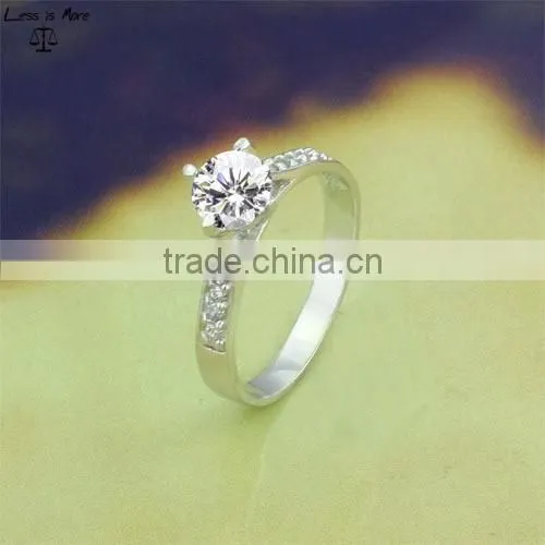 2015 New AAA Zircon Micro Inlay Wedding Ring 925 Engagement Ring photo-2