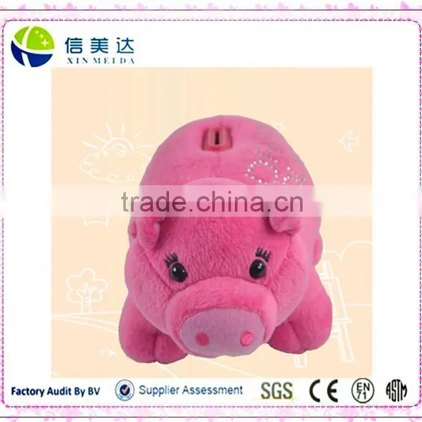 Cuddly Piggy Bank Plush Toy Pig Money-box Toys for Kids photo-2