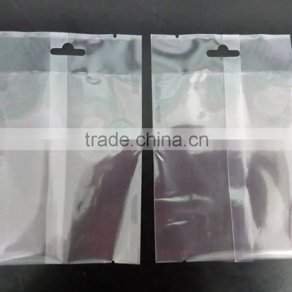 Nylon & PE Back Center Heat Sealed Vacuum Bag With Euro Slot photo-2