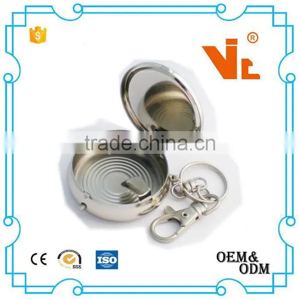 V-MPB10 Decorative metal pill box with keychain