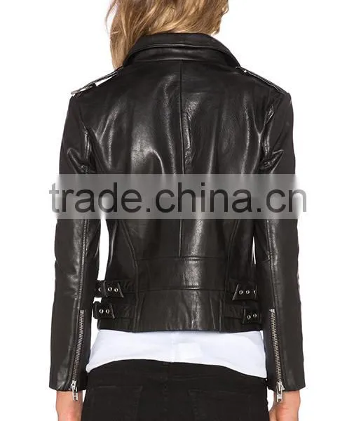 2016 Latest Design Women Pure Leather Jackets for Women Quality Choice photo-4