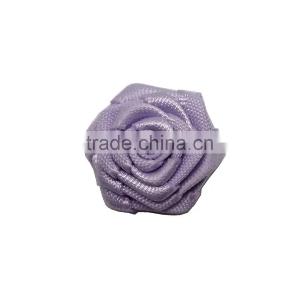 Hottest Well Design Purple Delicacy Rose Shape Dress Decorated Satin Flower