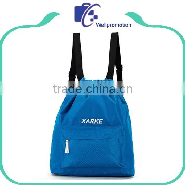New Arrival Colorful Polyester Drawstring School Backpack Bag photo-5