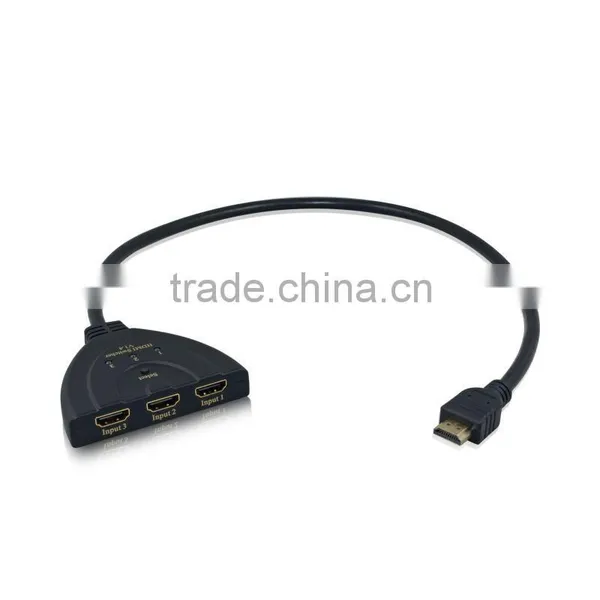 Version 1.4 Pigtail Switcher, 3 to 1 Hdmi Switcher 3*1 Support 4kx2k and Full 3d, Without Any Power Supply Needed photo-4