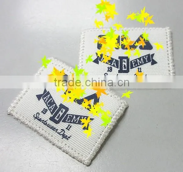 Special Fabric Printing Stiched Cotton Label photo-2