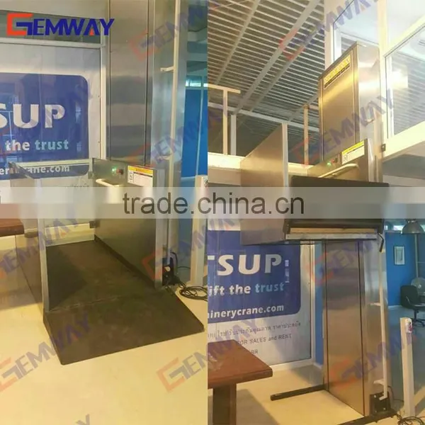 Latest Design Outdoor Vertical Handicap Wheelchair Platform Lift for Disabled photo-3