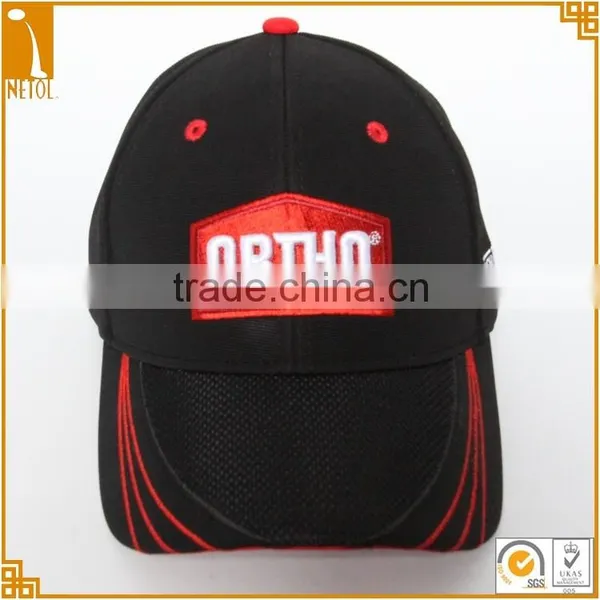 Wholesale Custom Black 100% Cotton Embroidered Unisex Curved Baseball Cap photo-2