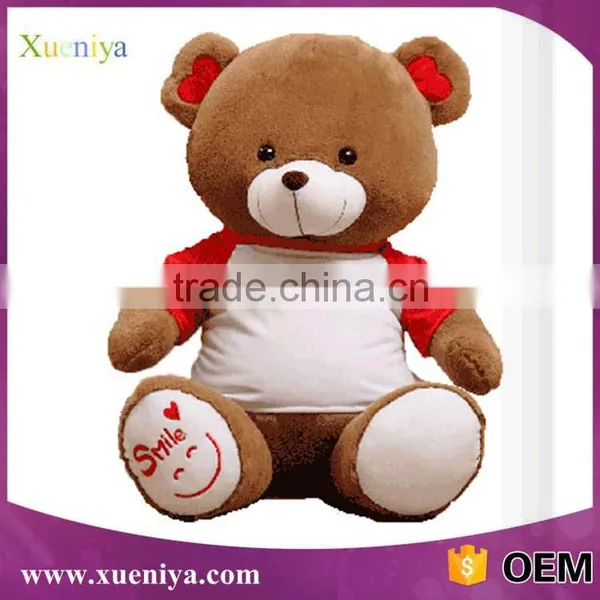 2016 Popular Smile Bear Toy Customized Plush Toy Teddy Bear