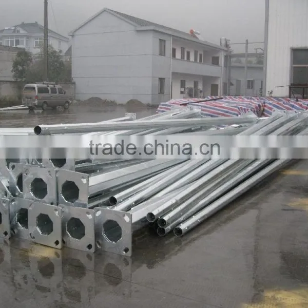 Lamp Pole Galvanized Steel Pole Steel Post