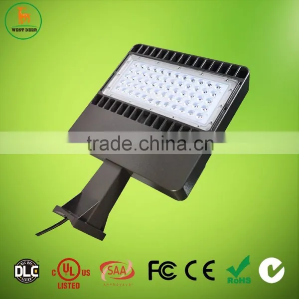 China LED Light Supplier DLC Poled Mounted Led Shoebox for Parking Lot
