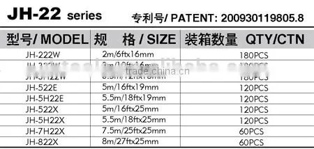 Rubber Coated Round Steel Tape Measure Best Selling 16ft Emboseed Measuring Tape With Double Side Tape photo-4