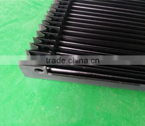 Free Samples PVC Plastic Nylon Dust Proof Bellow Cover With Steel Plate for Cutting Machine photo-3
