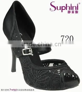 Small Open Toe Ladies Tango Dance Shoes Fron Suphini photo-2