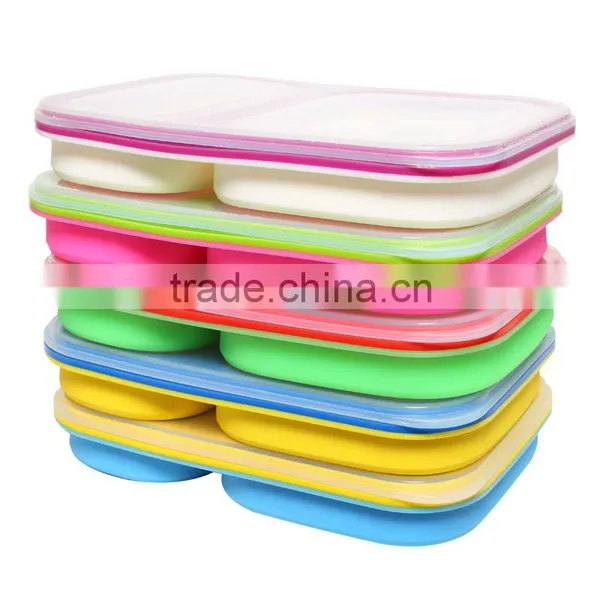 2016 2 Layer Microwave Portable For Kids Bento Lunchbox photo-5