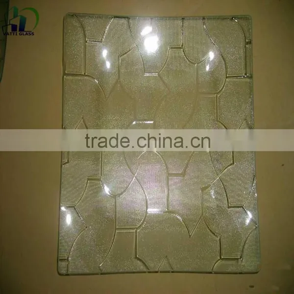 Bronze Figured Patter Glass Bamboo Kasumi Diamond Nashiji Glass photo-3