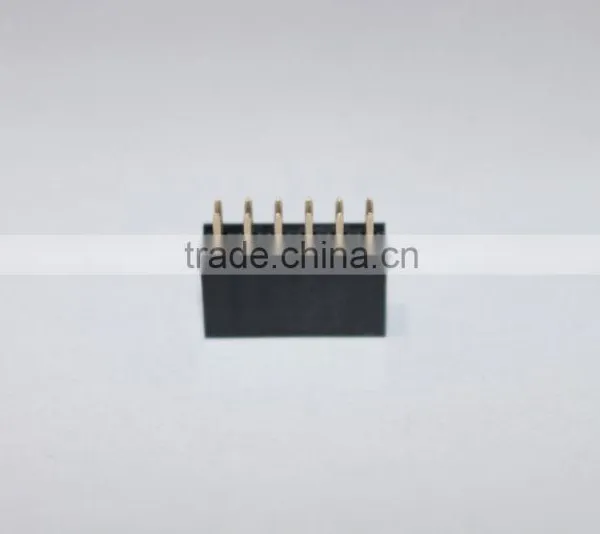 2.54mm Double Row Straight Female Header 6 Pin photo-3