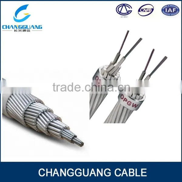 Long Span Stranded Stainless Steel Tube Aerial Power Fiber Optic Cable Price Opgw Cable photo-3