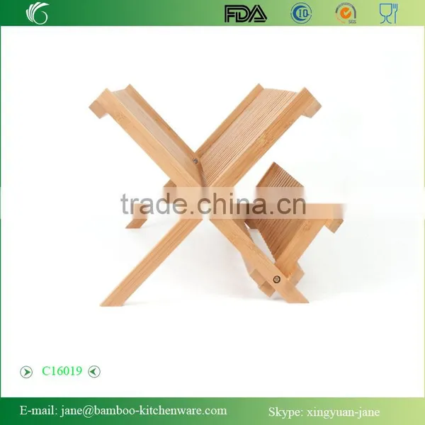 2-Tier Bamboo Dish Drying Rack photo-4