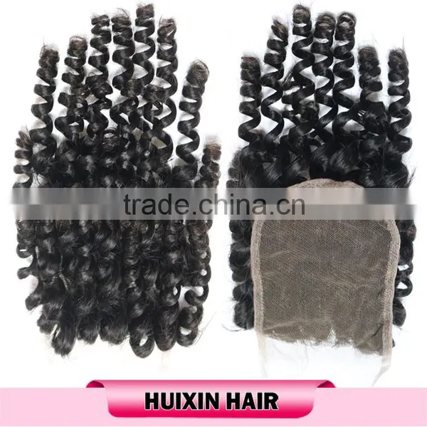 Best Price Top Quality Virgin Brazilian Hair Lace Closure Brazilian Baby Curly Lace Closure photo-2