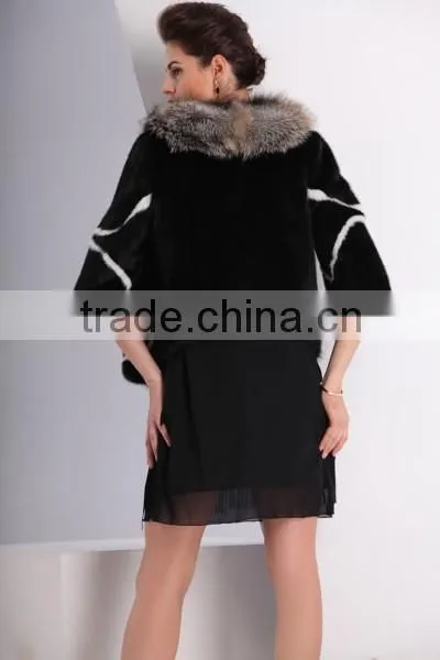 Fashion Genuine Mink Fur Coat for Women MC661 photo-3