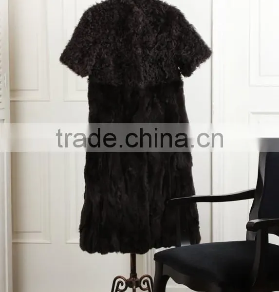 Fashion Long Style Sheep Fur Coat for Women LC98 photo-2