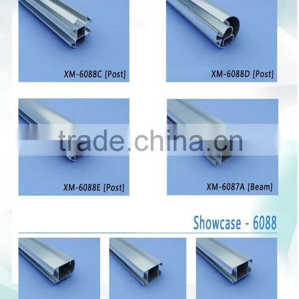 Profiles of Alumium Showcase and Its Hardware, Glass Showcase for Art Show
