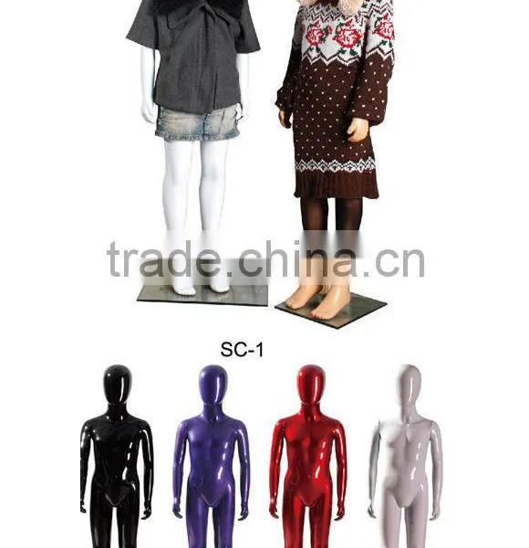 Lovely and Colorful Plastic Kid Mannequin Suitable for Various Clothes Hot on Sale