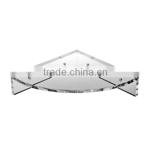 wall mounted acrylic bathroom shelf