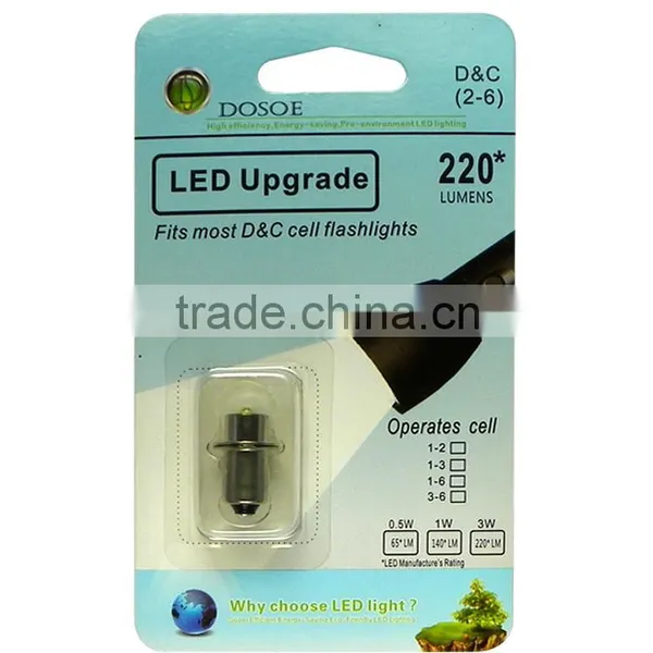 3 Watt LED Upgrade Bulb for the 3 to 6 D and C Cell Maglite Torch photo-5