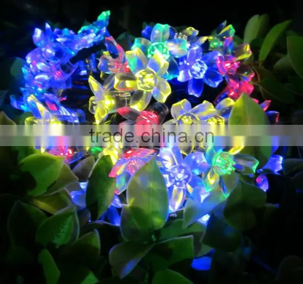 The Colourful Peach Blossom of Solar Christmas Lights photo-2