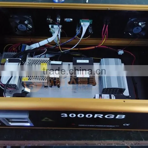 3000mw RGB Large Stage Animation Laser Light With 30Kpps Scanner photo-3