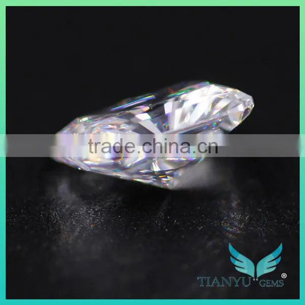 White Moissanite Diamond 8x10mm Radiant Cut Forever One Moissanite Discount photo-2