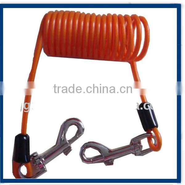 Spiral Cord Wire Tool Holder Lanyard With Carabiner and Key Ring on Two Ends photo-2