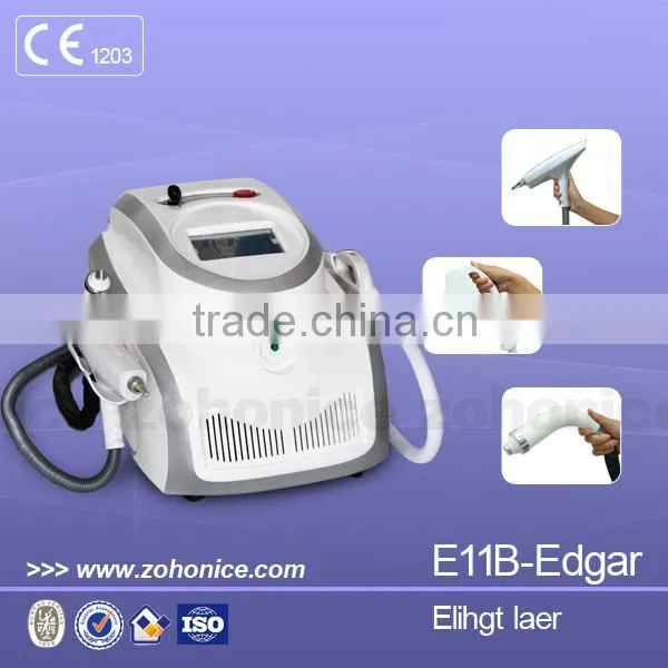 Hot Sale 3 in 1 Elight Ipl +rf+laser for Tattoo Removal,acne Treatment E11B