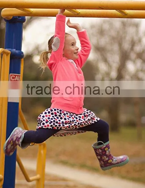 New Fashion Children's Waterproof Rubber Rain Boots in Fun Patterns for Girl photo-3