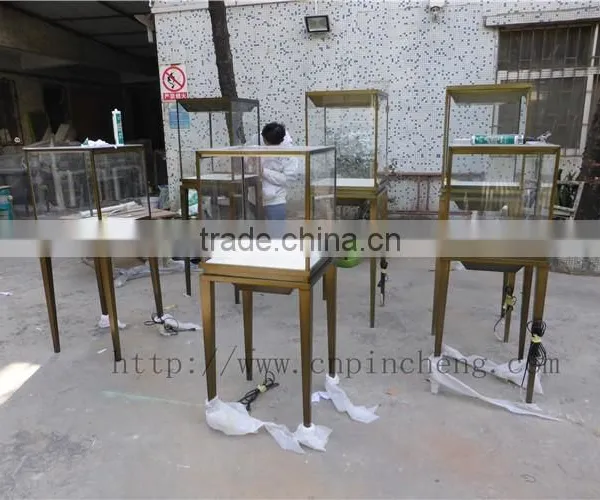 Luxury Store Fixtures Decoration Factory Custom Made Stainless Steel Metal Display Showcase and Stands for Cartier Jewelry photo-4