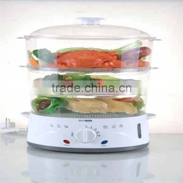 Keep Warm Plastic Electric Food Steamer Steam Cooker photo-2