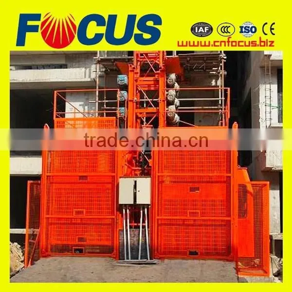 China SC200/200 Gear Rack Lift With 2ton Cage Machine Construction in Negeria photo-2