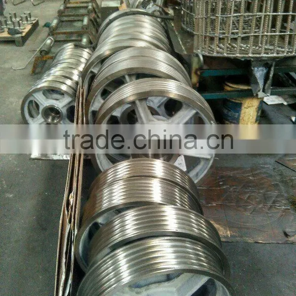 ISO9001-2008 Steel Material and V-Belt Type Wire Rope Pulley 4 Spokes photo-3