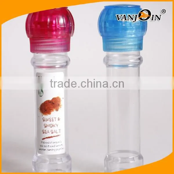 100ml Portable Manual Plastic Cooking Salt and Pepper Mill With Adjustable Coarseness photo-4