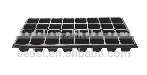 Hydroponics Plant Germination System Using Plastic Germination Trays With Plants in Rockwool photo-2
